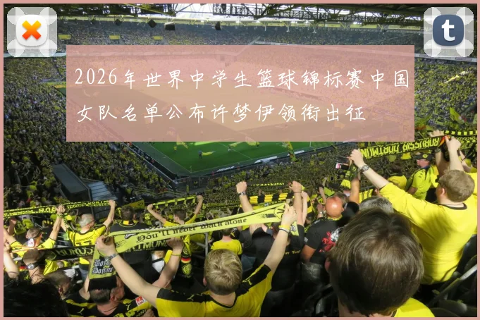 2026年世界中学生篮球锦标赛中国女队名单公布许梦伊领衔出征